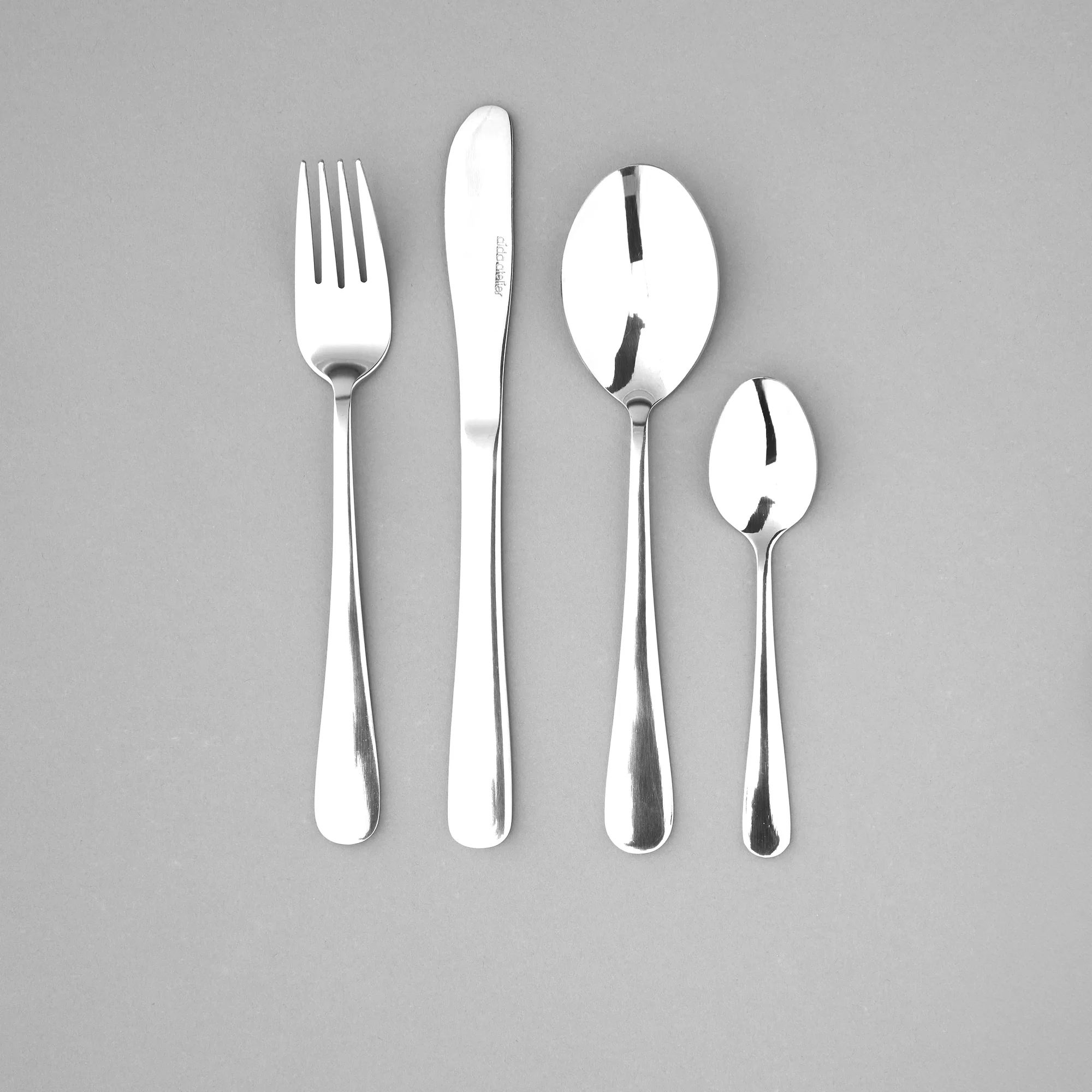 atelier gaffel 4 stk. | Blank Stål - Image 3