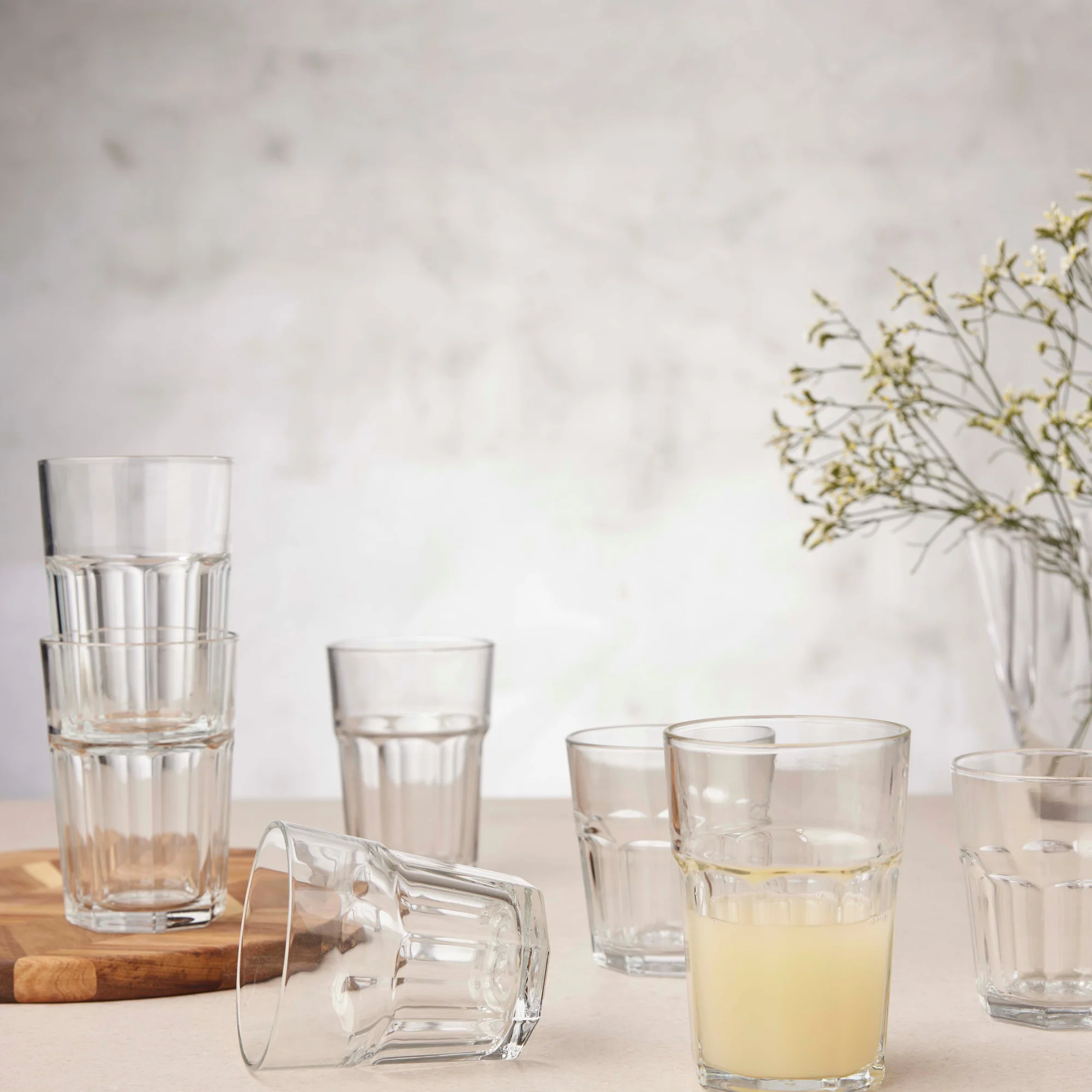 atelier granit glas 6 stk. høj | Klar - Image 2