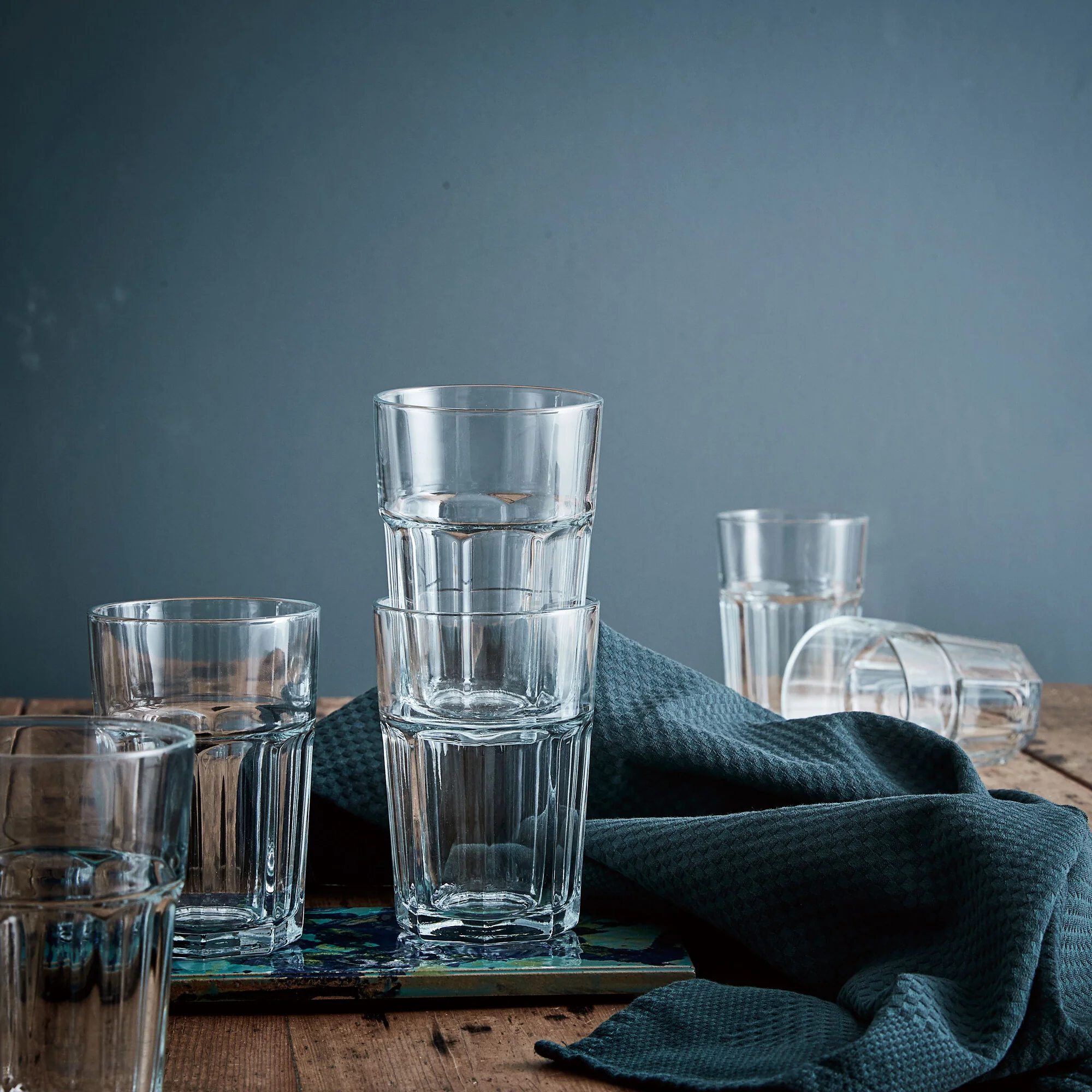 atelier granit glas 6 stk. høj | Klar - Image 3