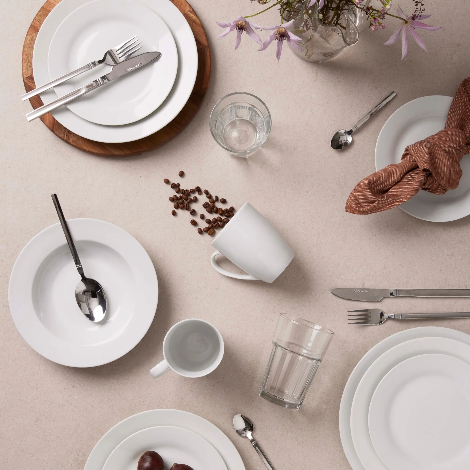 Café - cafésæt á 40 stk | Hvid - Image 2