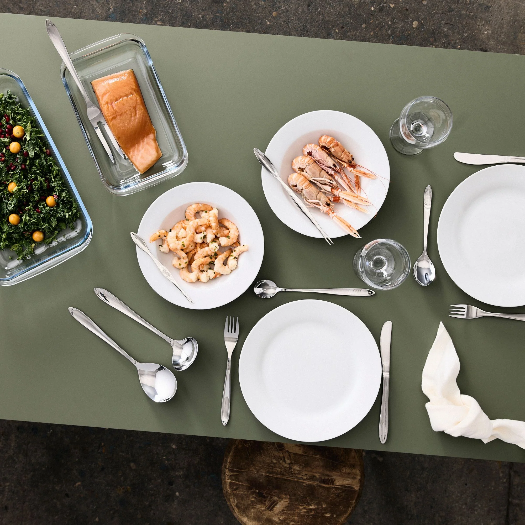 Gastro serverings / kødgaffel | Blank Stål - Image 3