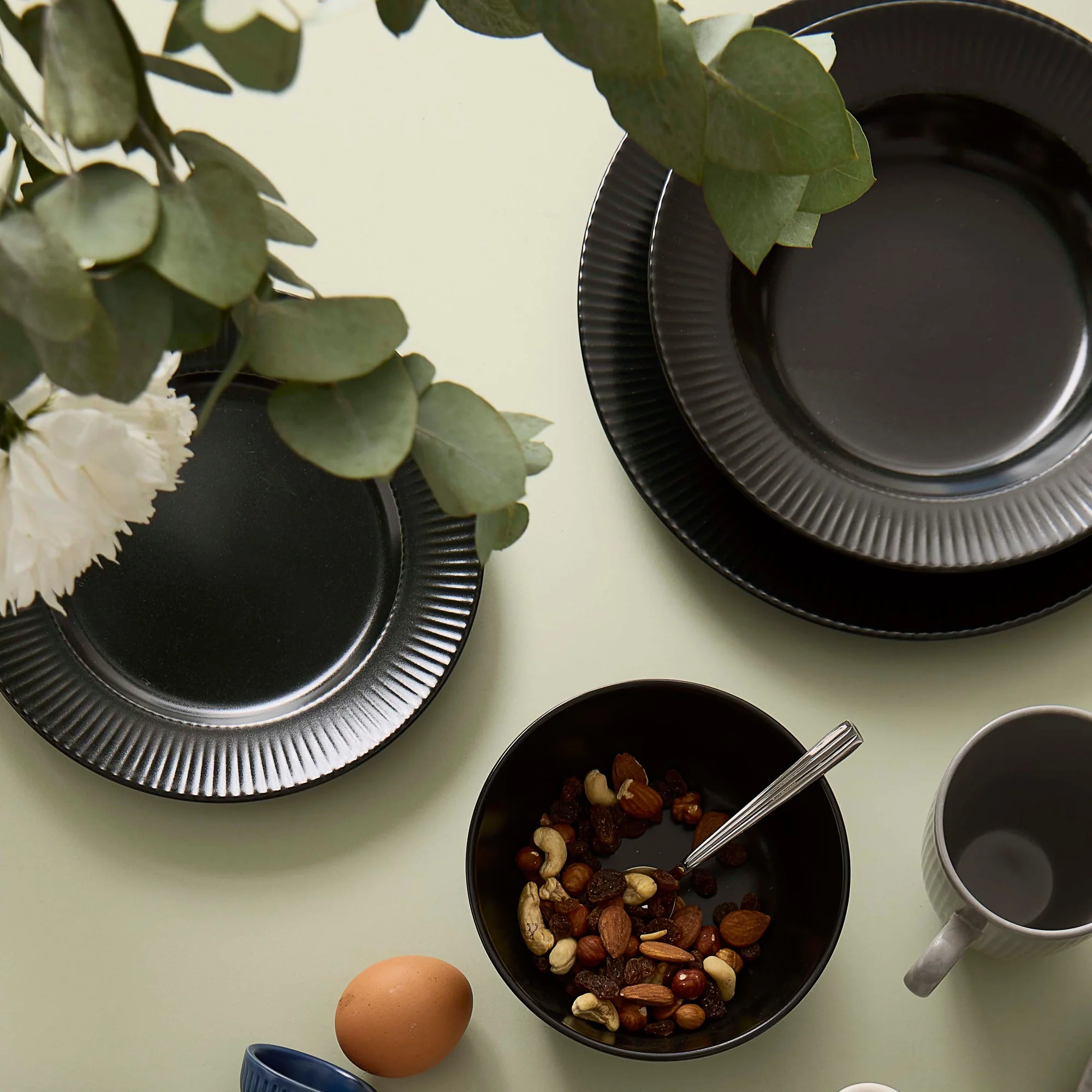 Groovy frokosttallerken | Sort - Image 4