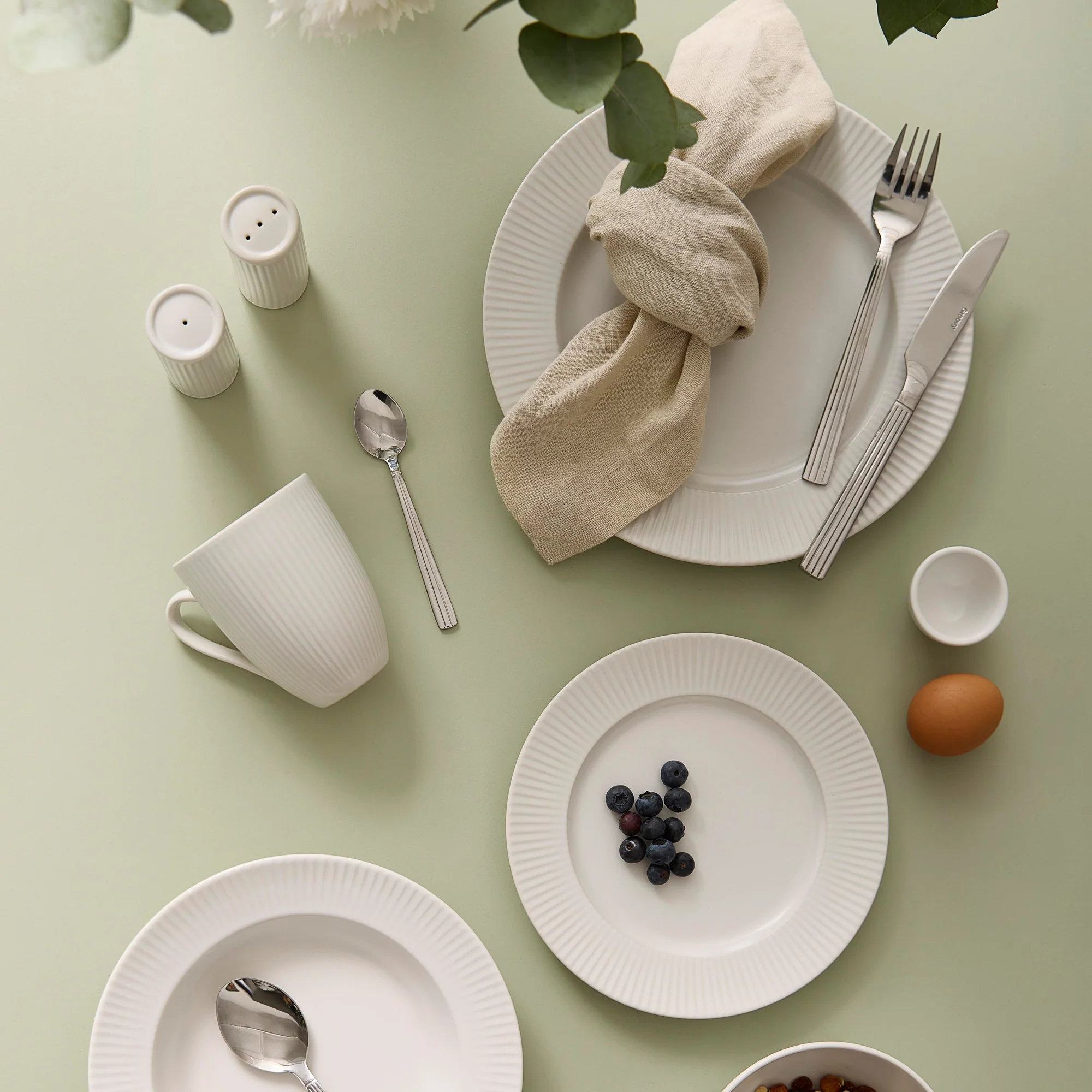 Groovy krus med hank | Creme Hvid - Image 3