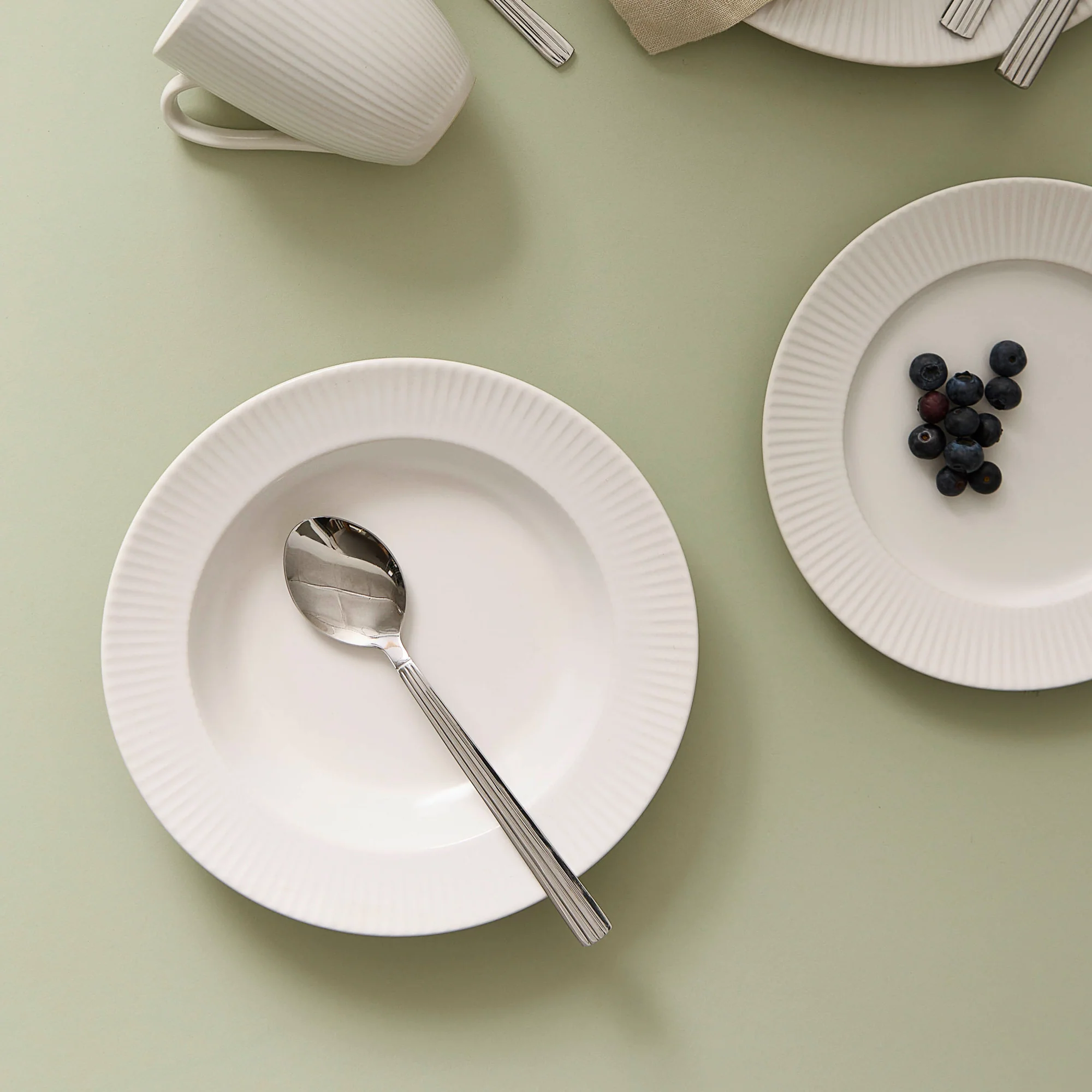 Groovy suppetallerken | Creme Hvid - Image 2