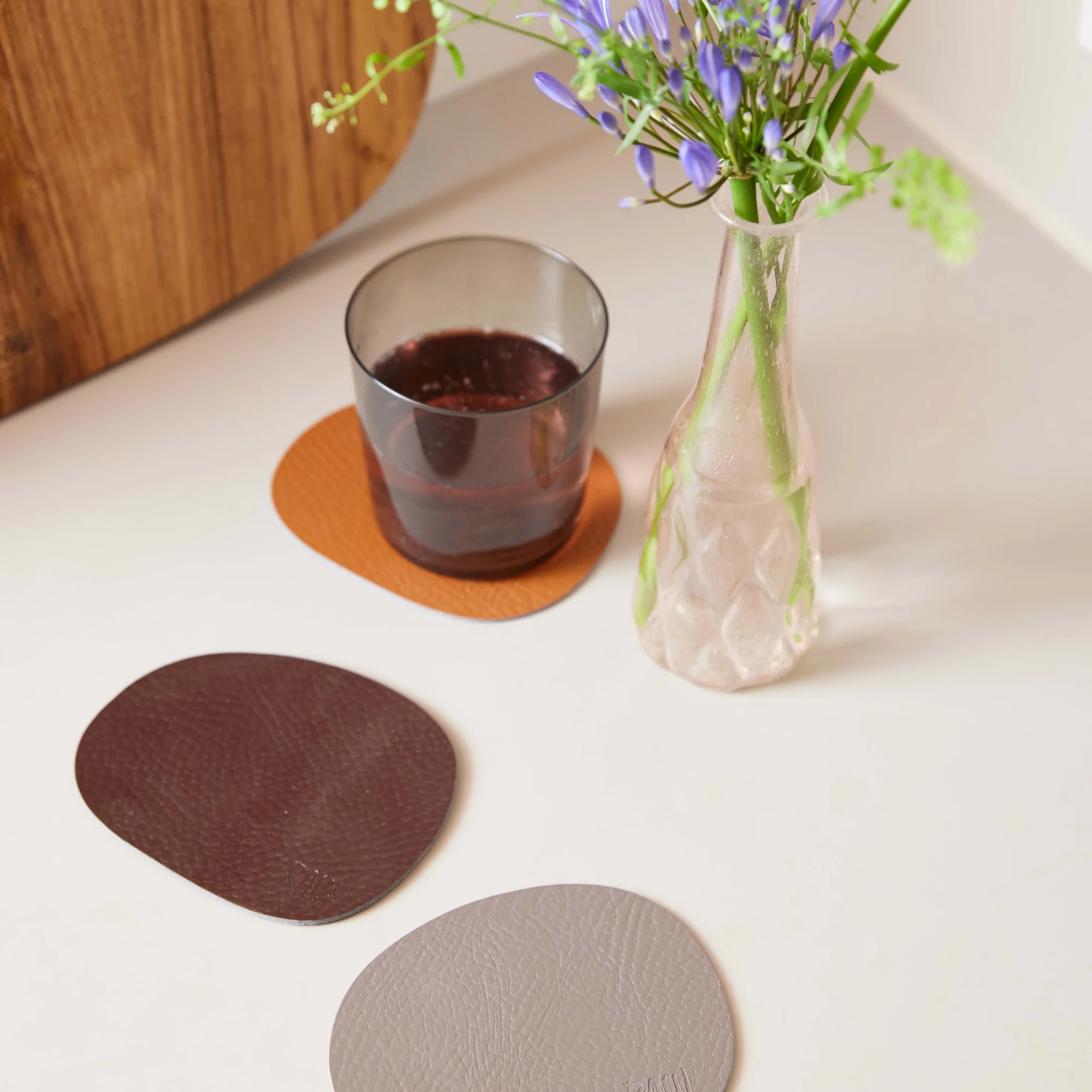 RAW Buffalo coasters 6 stk. | Brun - Image 3