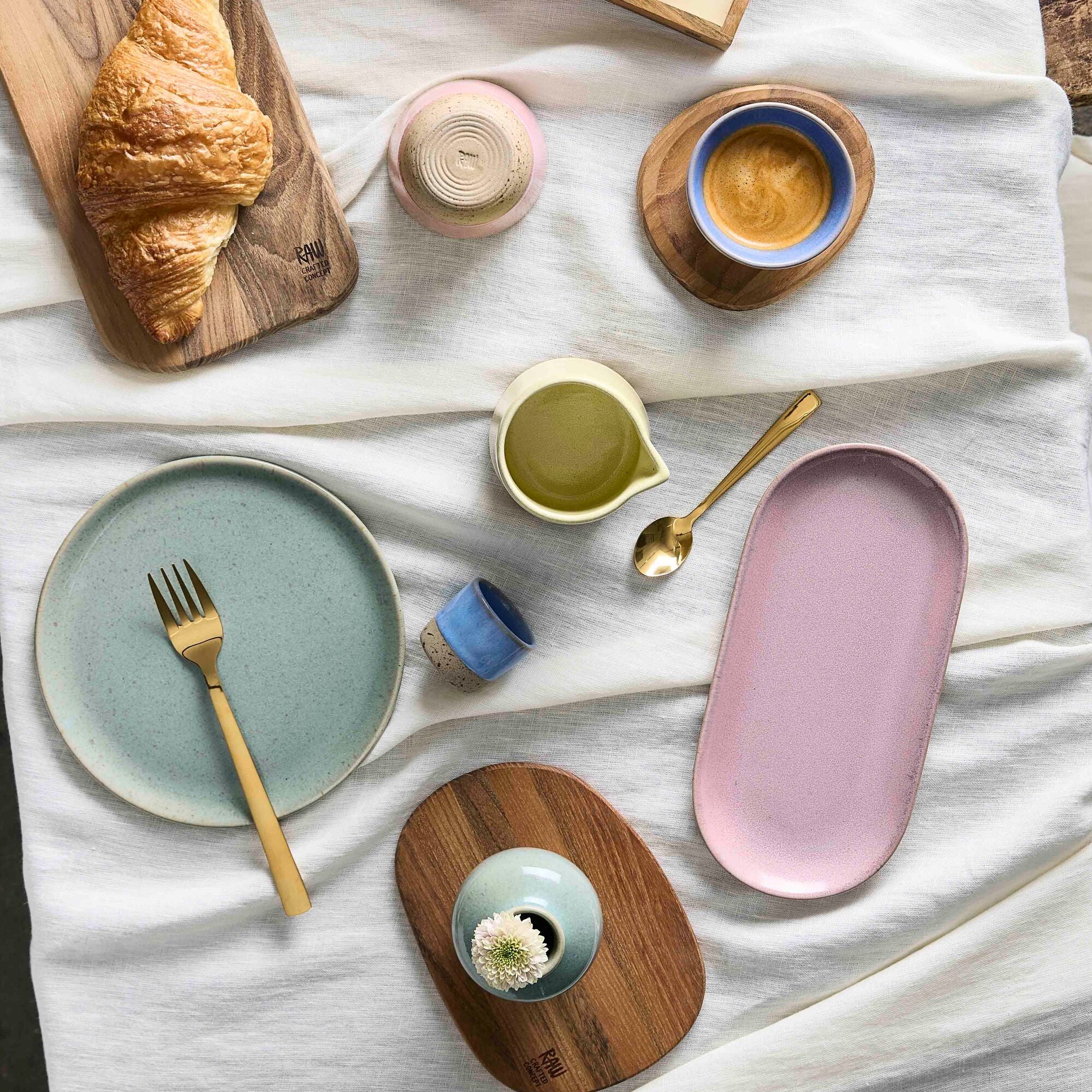 RAW Colour oval tallerken | Roseish - Image 2