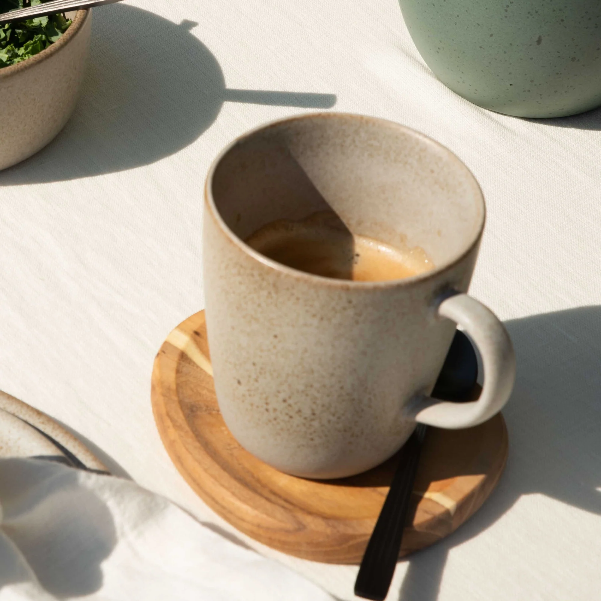 RAW krus med hank | Sandy Beige - Image 3
