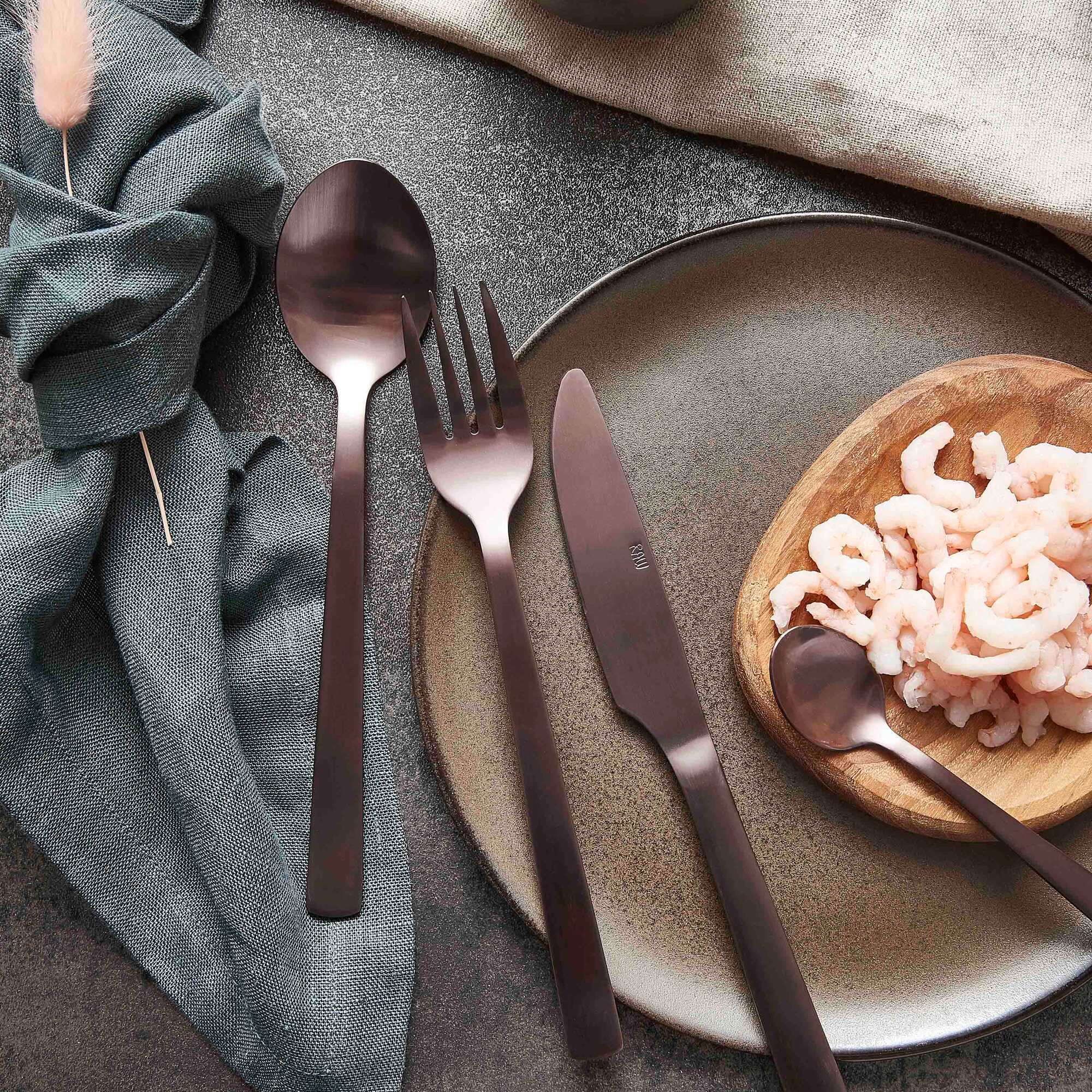 RAW Teak partyplate 2 stk. | Natural - Image 4