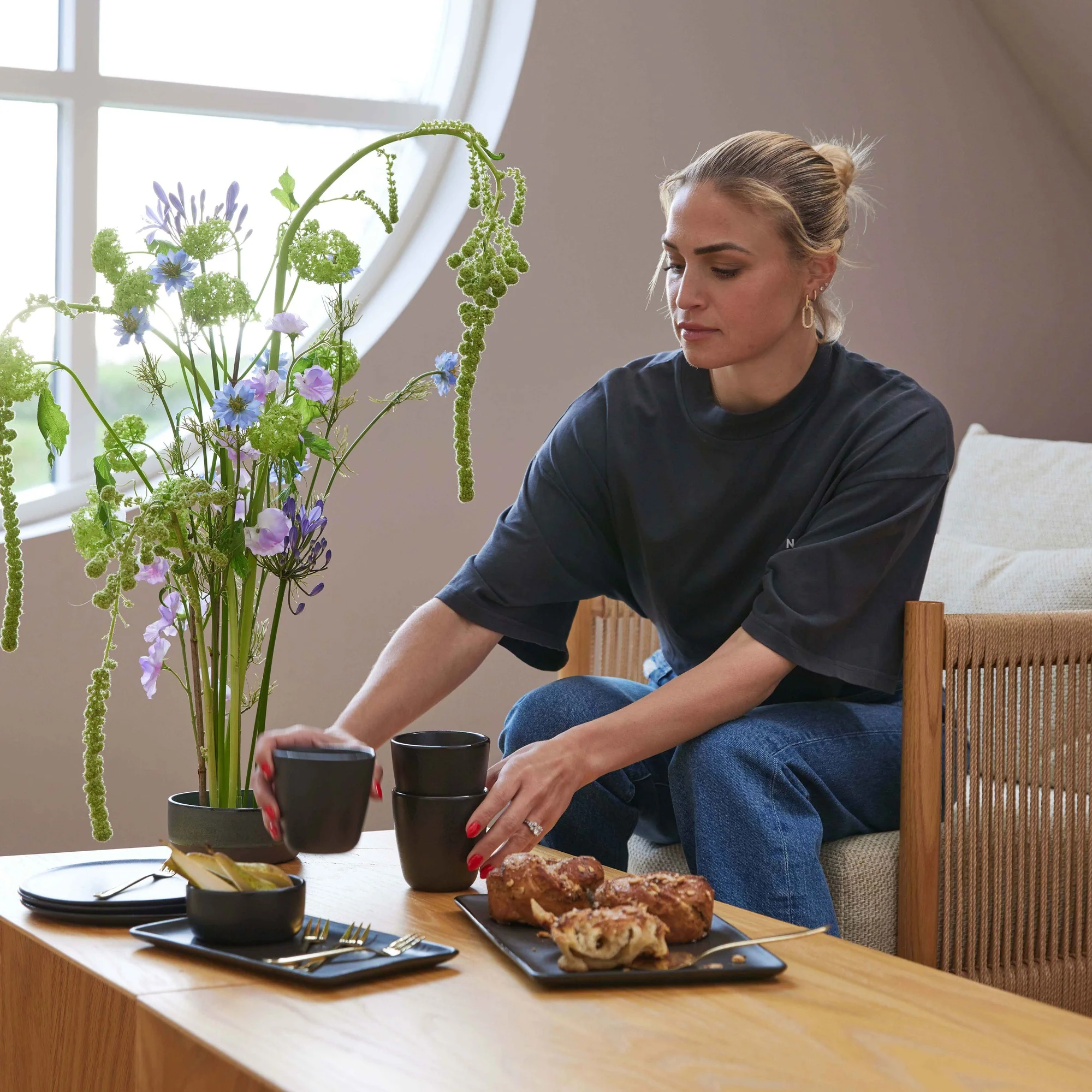 RAW rektangulær frokosttallerken | Titanium Black - Image 3