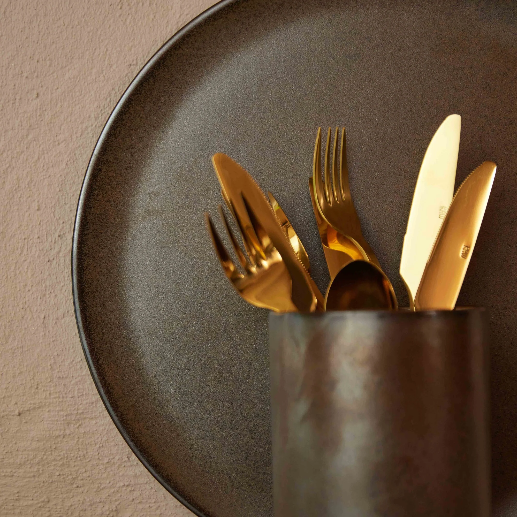 RAW rundt fad | Metallic Brown - Image 3