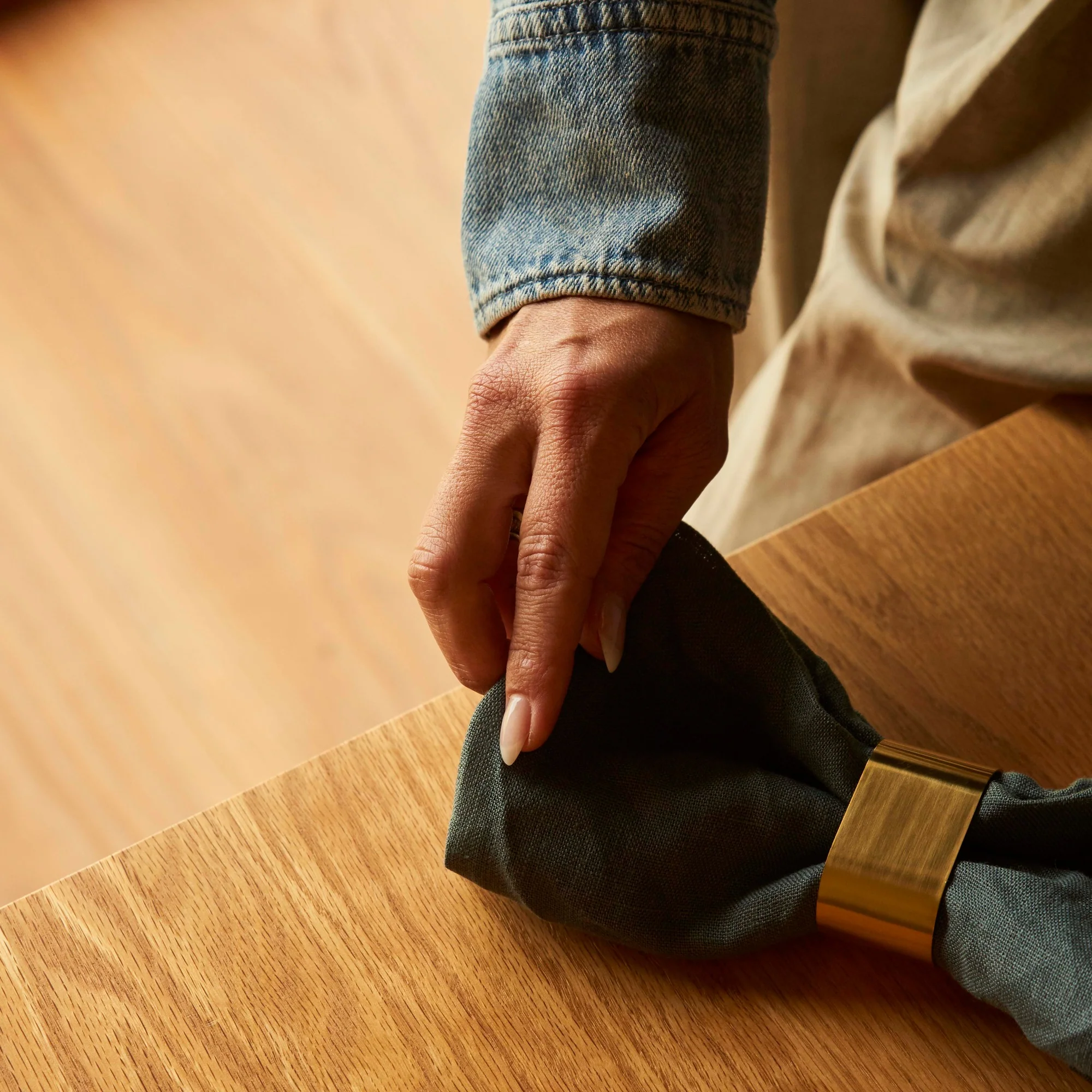 RAW servietring 4 stk. | Guld - Image 4