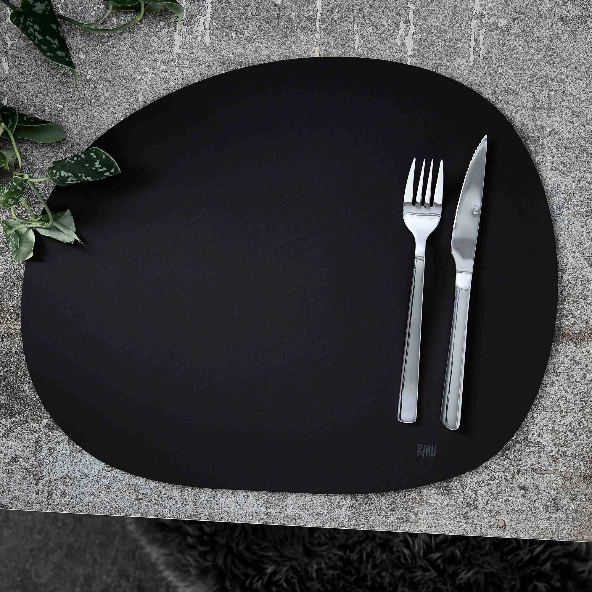 RAW Silikone dækkeserviet | Sort - Image 2