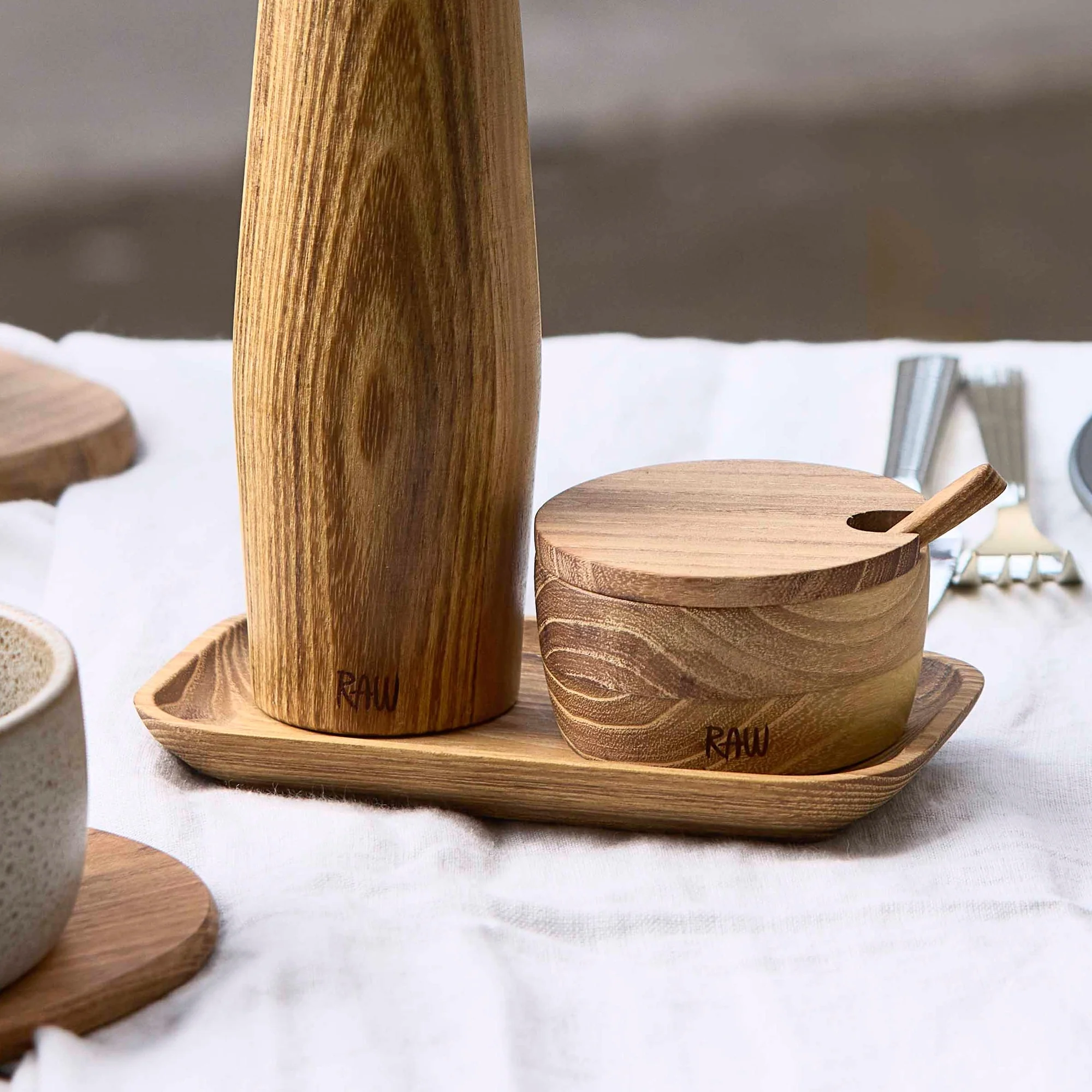 RAW Teak bakke | Natural - Image 2
