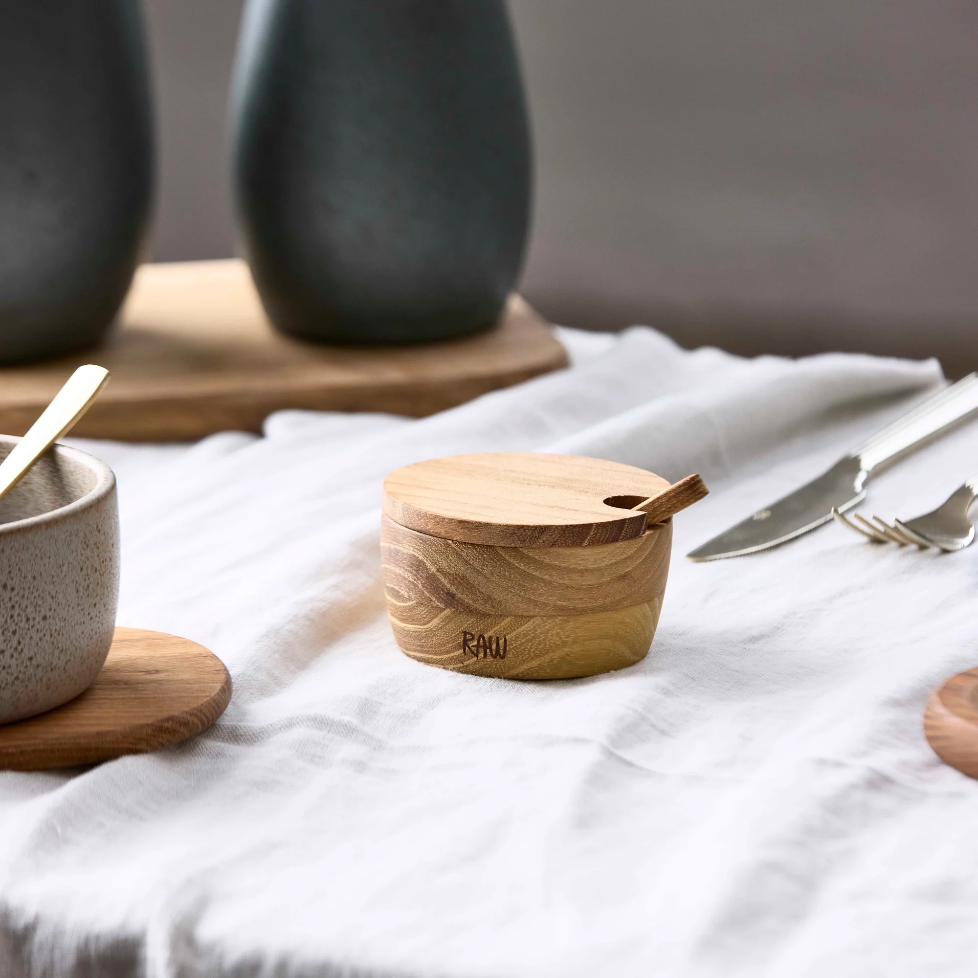RAW Teak saltkar | Natural - Image 2