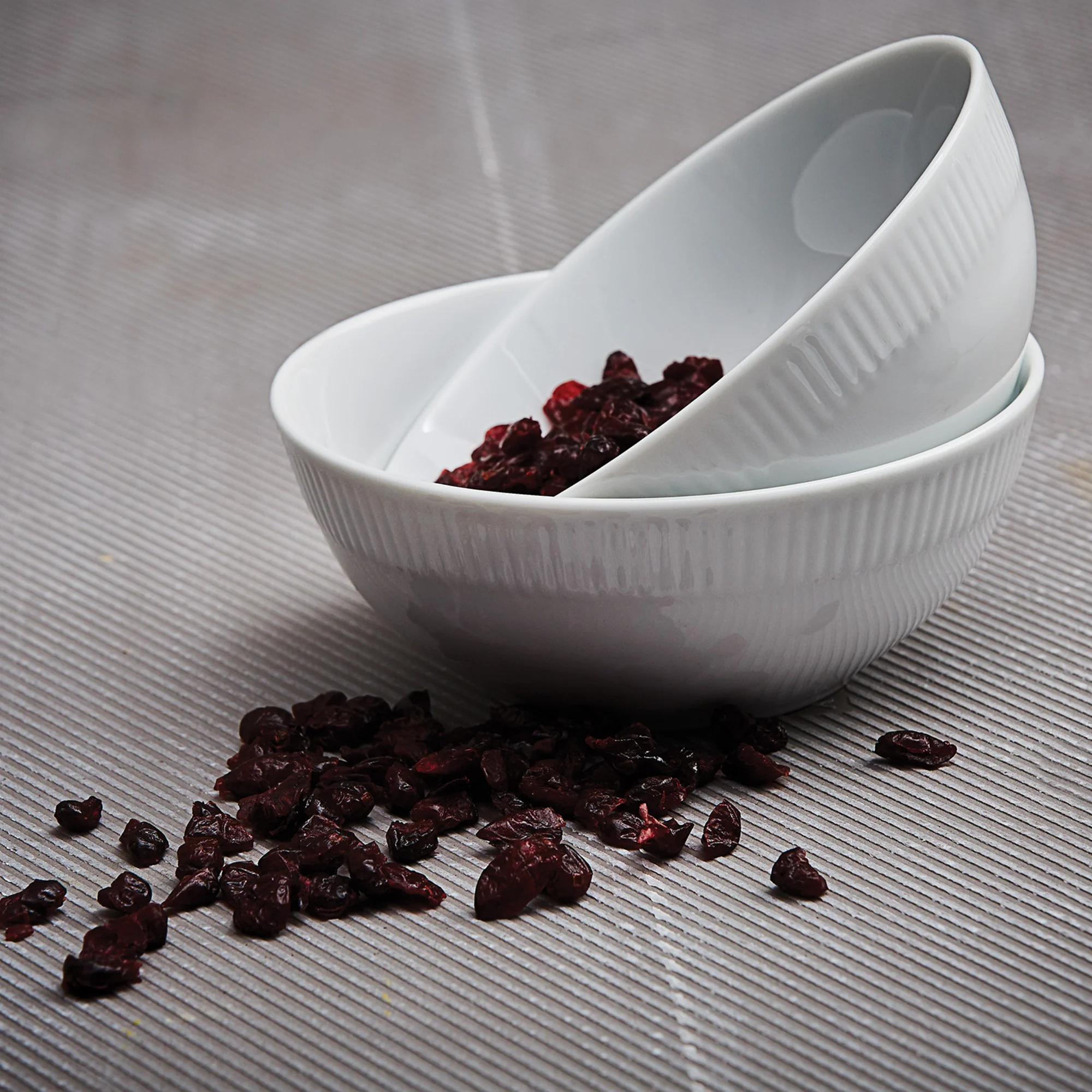 Relief salatskål | Hvid - Image 3