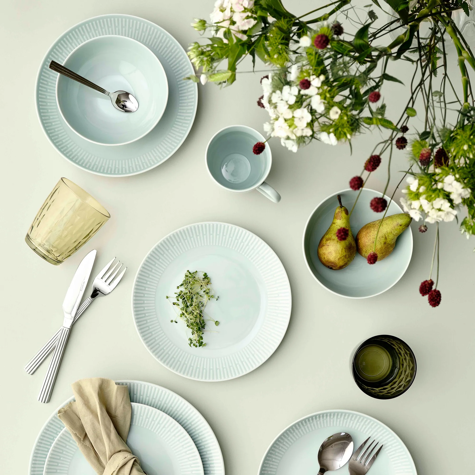 Relief suppetallerken | Dusty Green - Image 3
