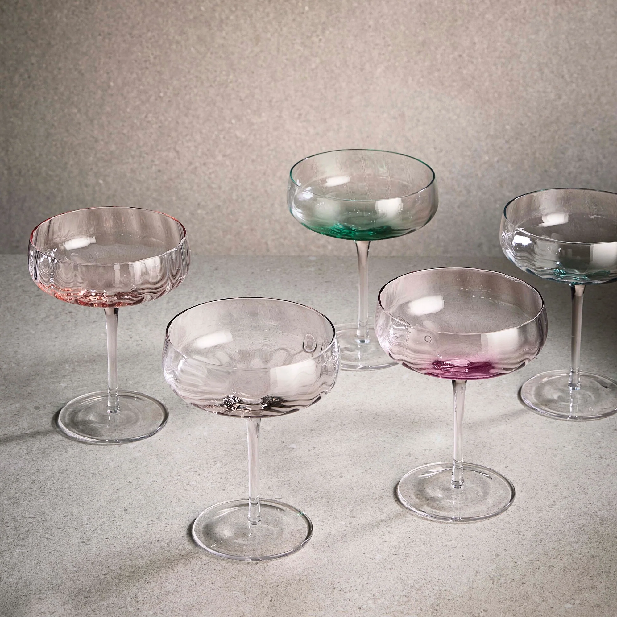 SØHOLM Sonja champagneskål | Peach - Image 3