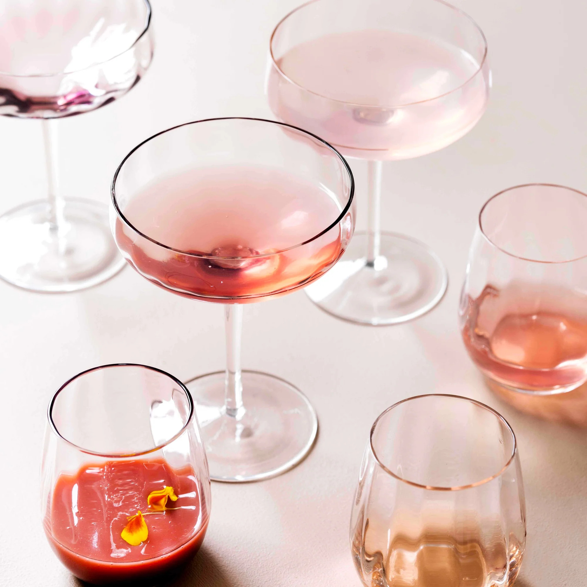 SØHOLM Sonja champagneskål | Raspberry Red - Image 4