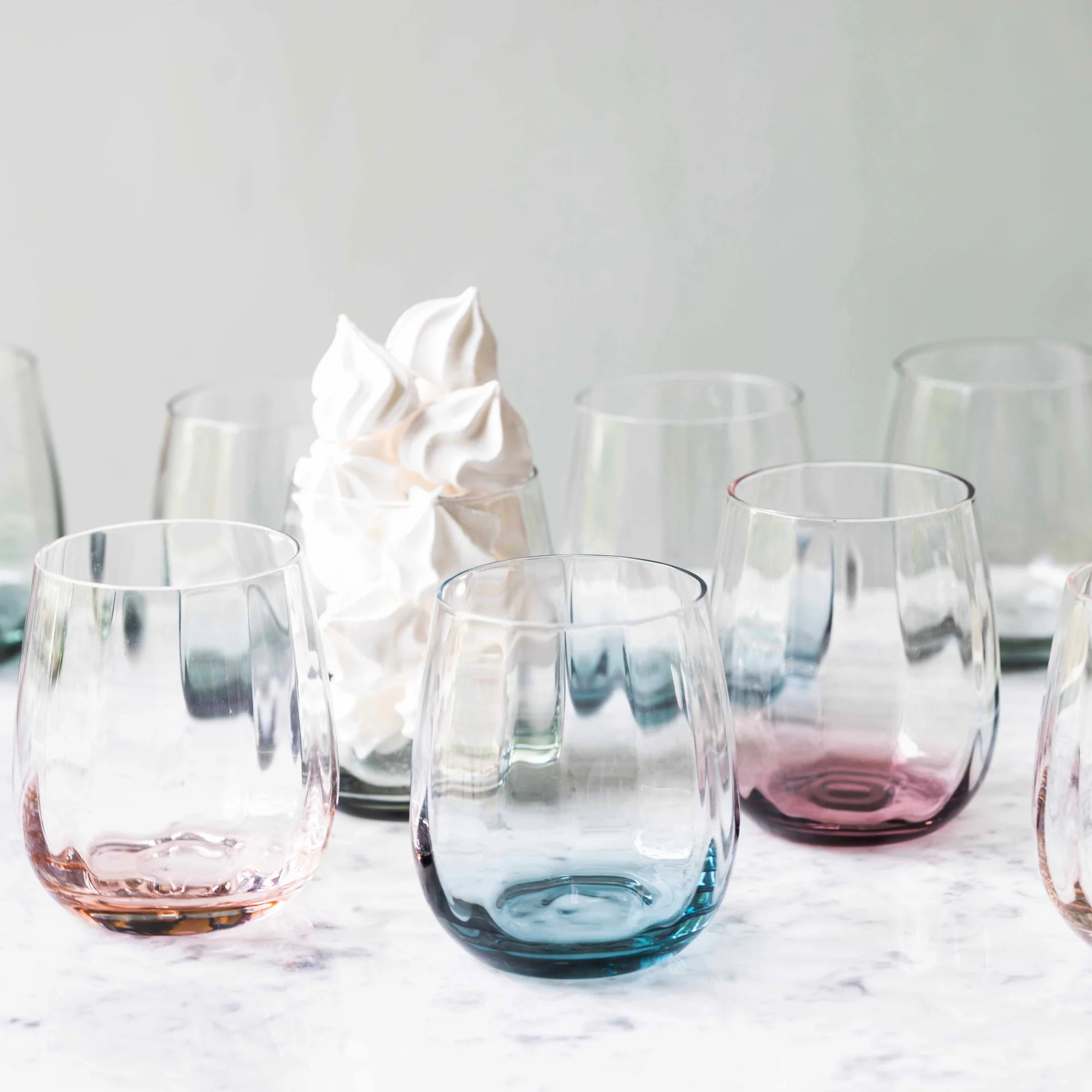 SØHOLM Sonja vandglas 2 stk. | Petrol Blue - Image 2